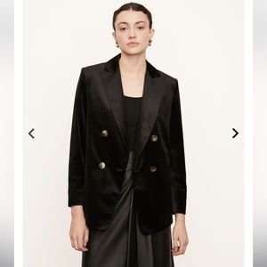 NWT VINCE velvet double breasted blazer